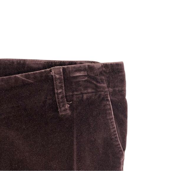 INC International Concepts Burgundy Velveteen Pants Flattering Trouser Cut - Picture 12 of 16